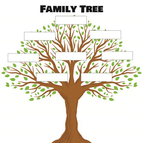 family tree 8 members template|Free Printable Family Tree Templates .